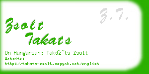zsolt takats business card
